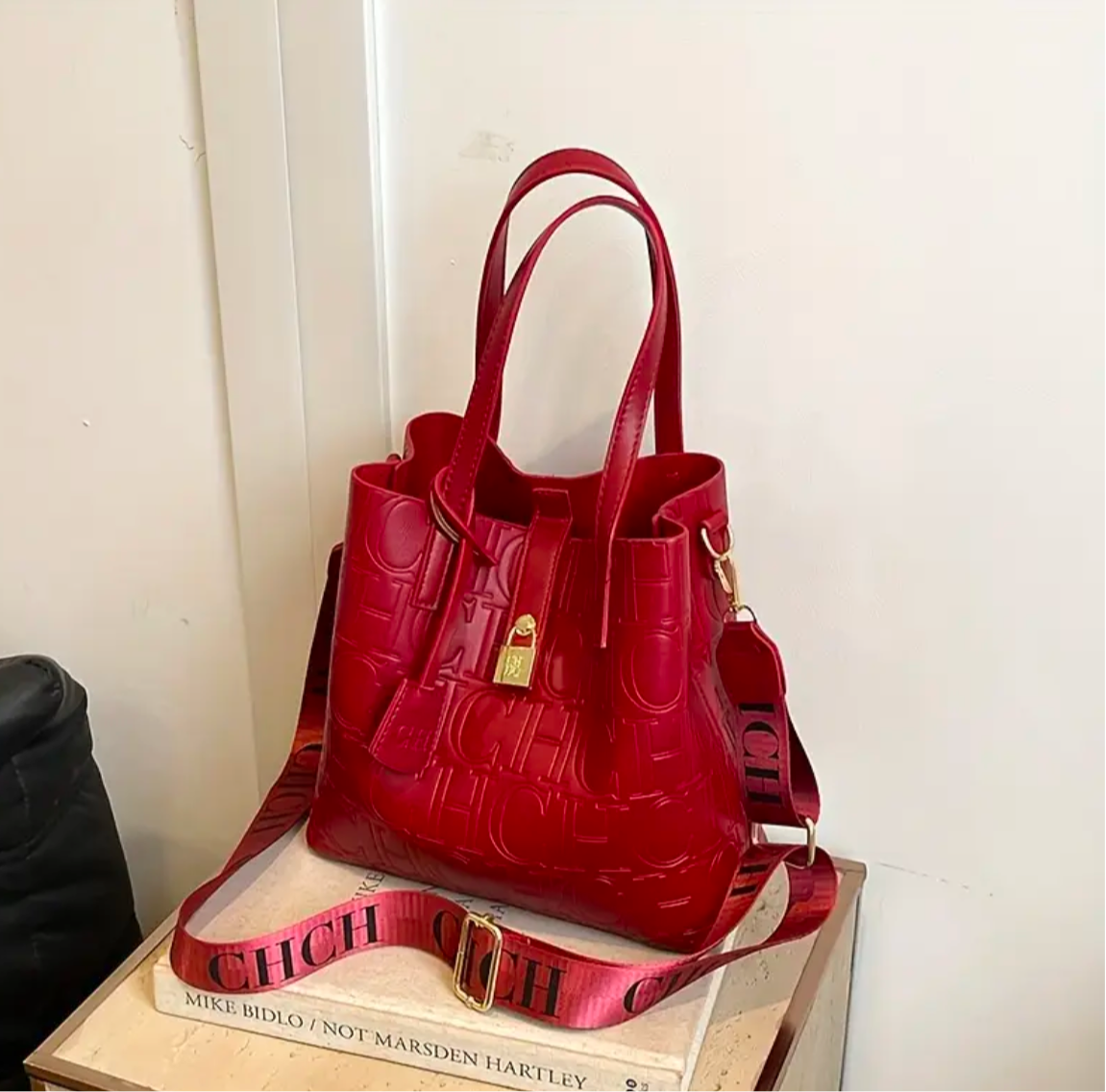 CHCH TOTE BAG W/ smaller pouch bag