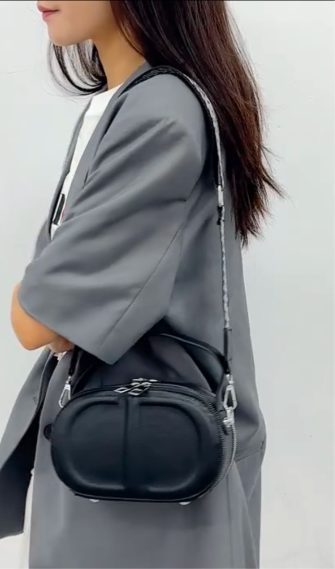 CD letter shapes cross body