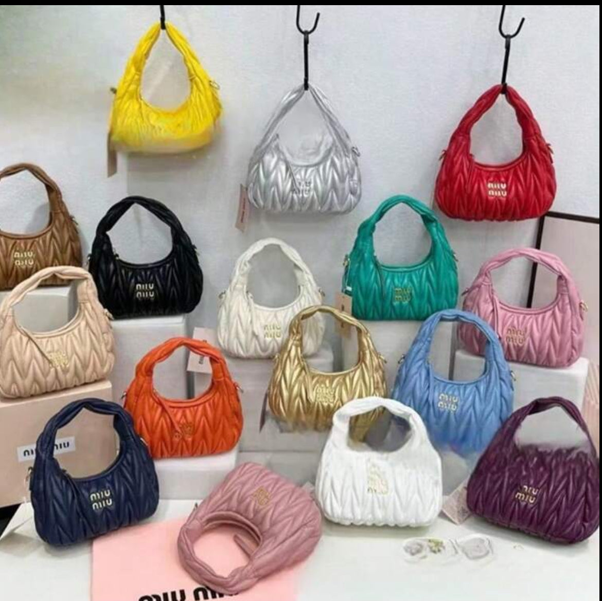 Quilted vegan leather bags (faux leather - variety)