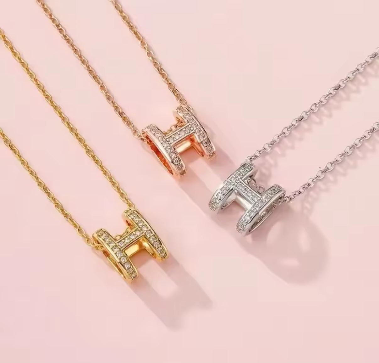 Bubble H chain necklaces