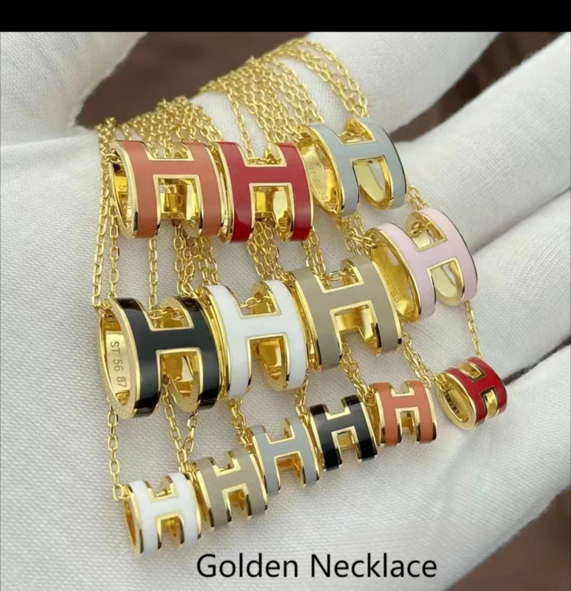 Bubble H chain necklaces