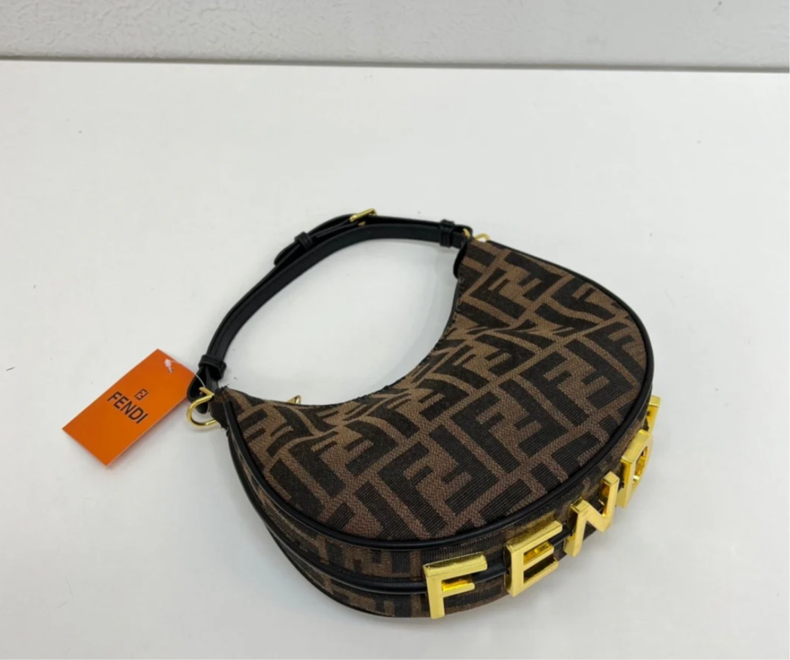 Classic shoulder hobo bag with Metal lettering (many options)