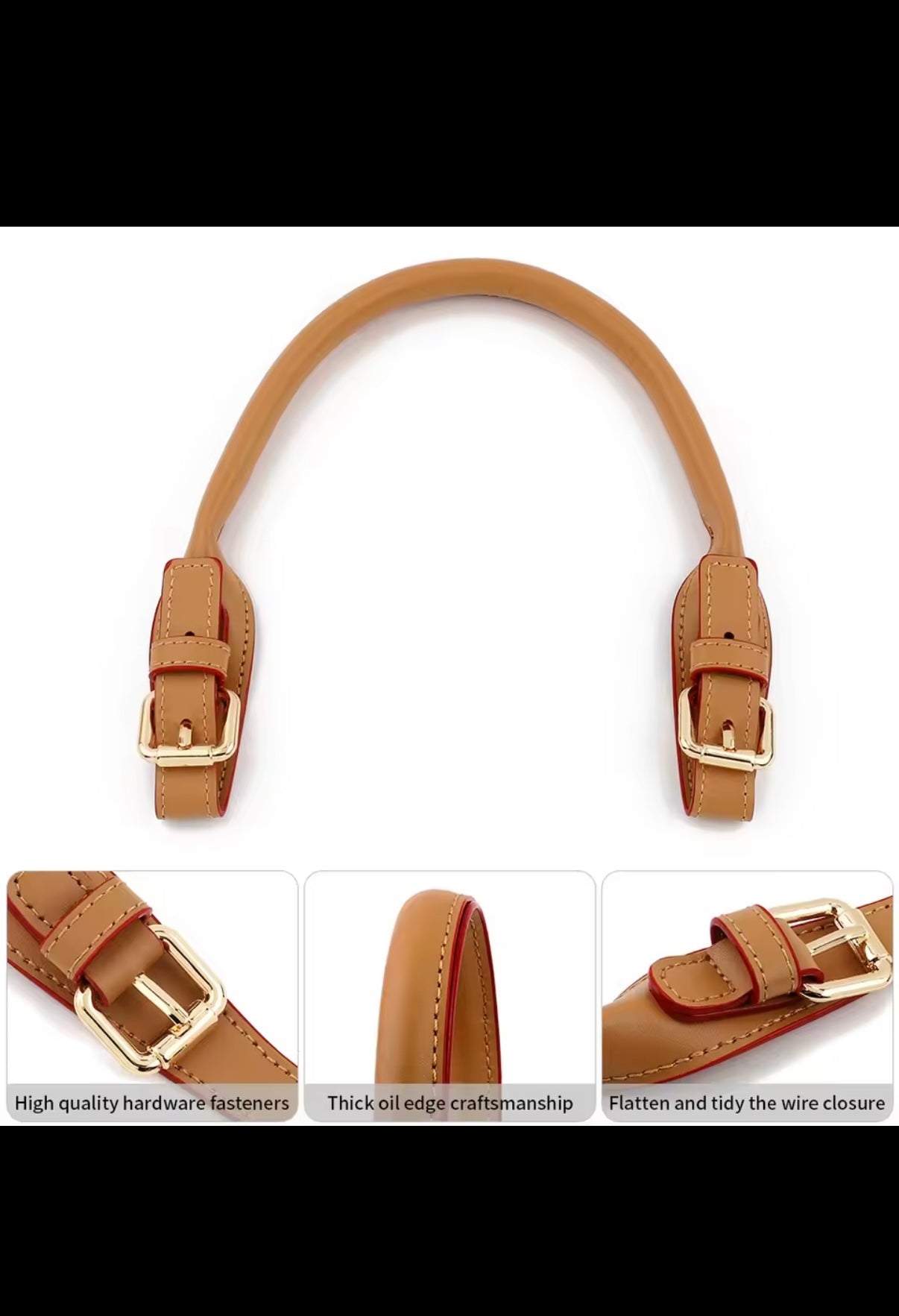 Replacement leather bag straps