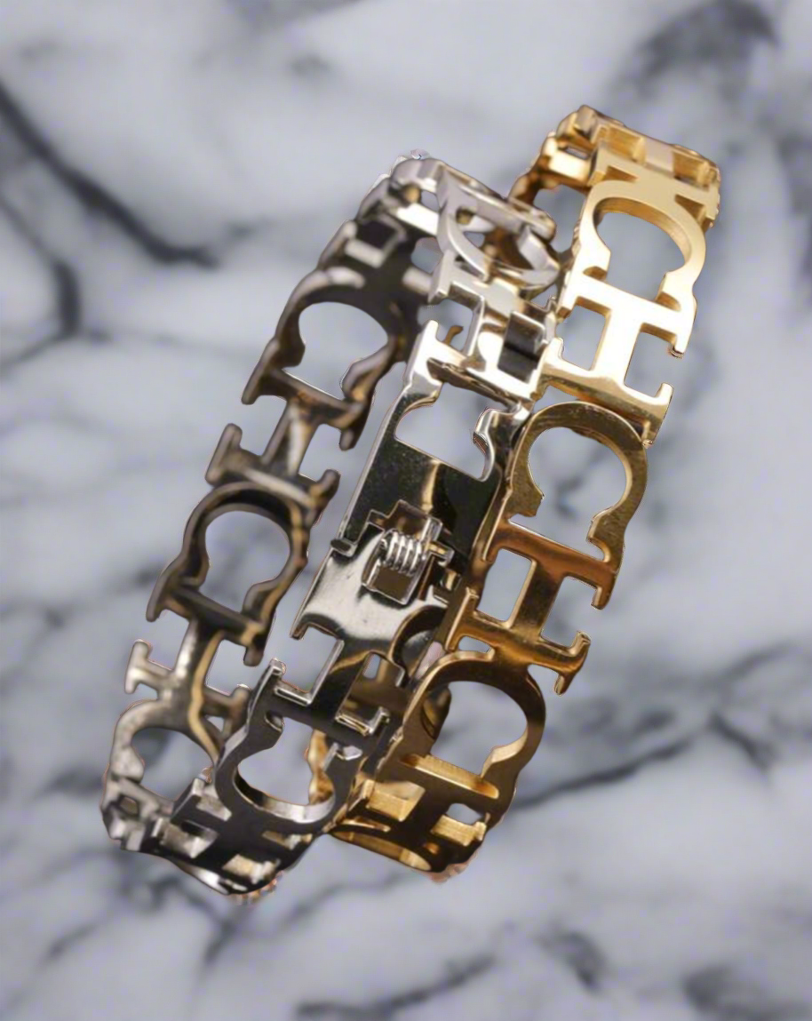 Hinged Lettered Bangles