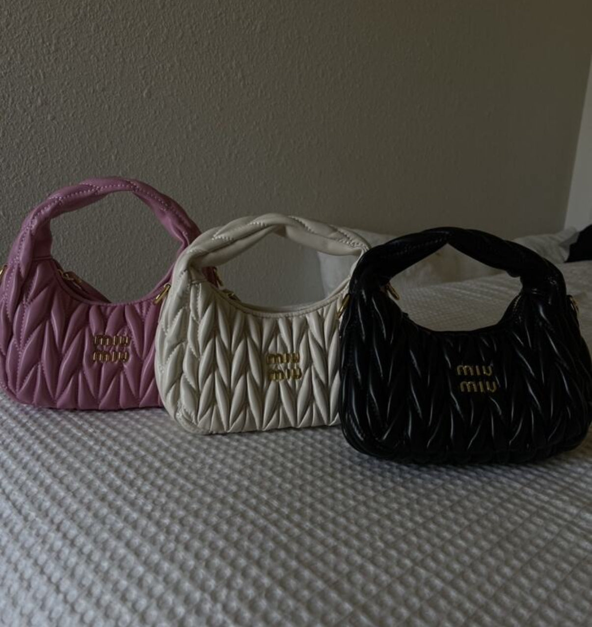 Quilted vegan leather bags (faux leather - variety)