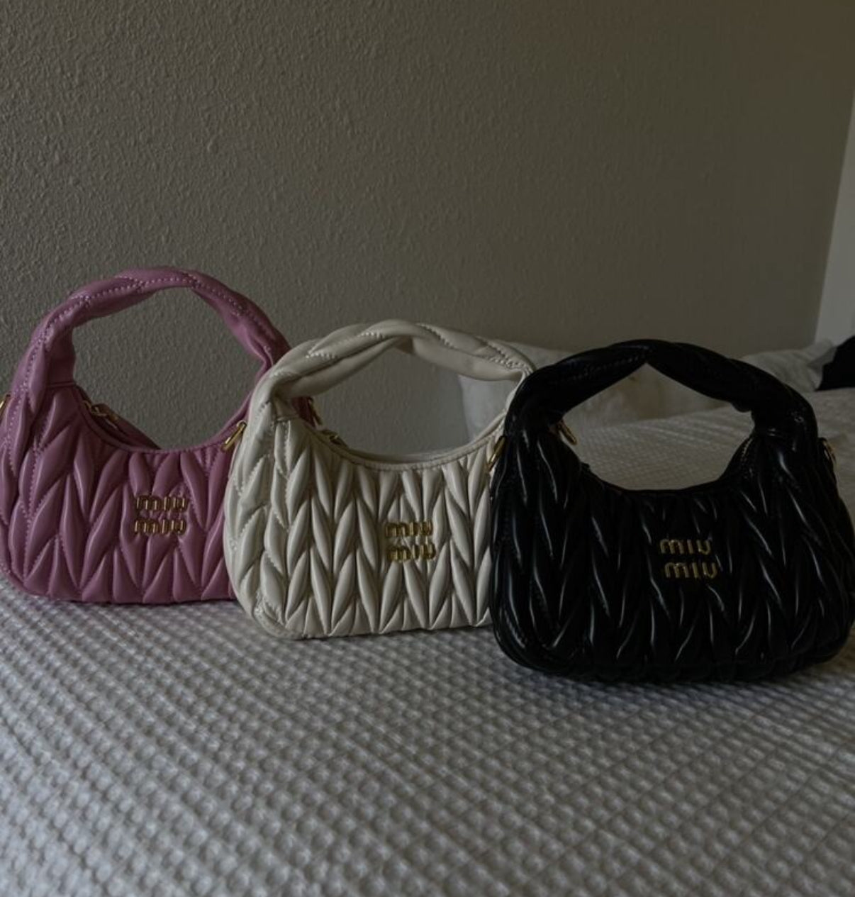 Quilted vegan leather bags (faux leather - variety)