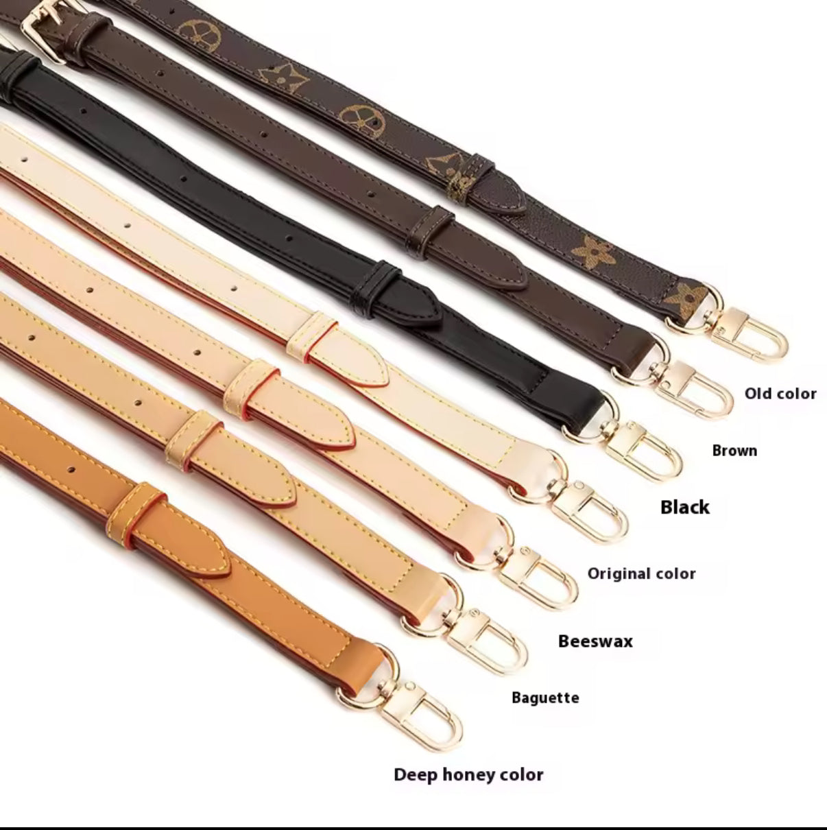Adjustable PU leather cross body strap