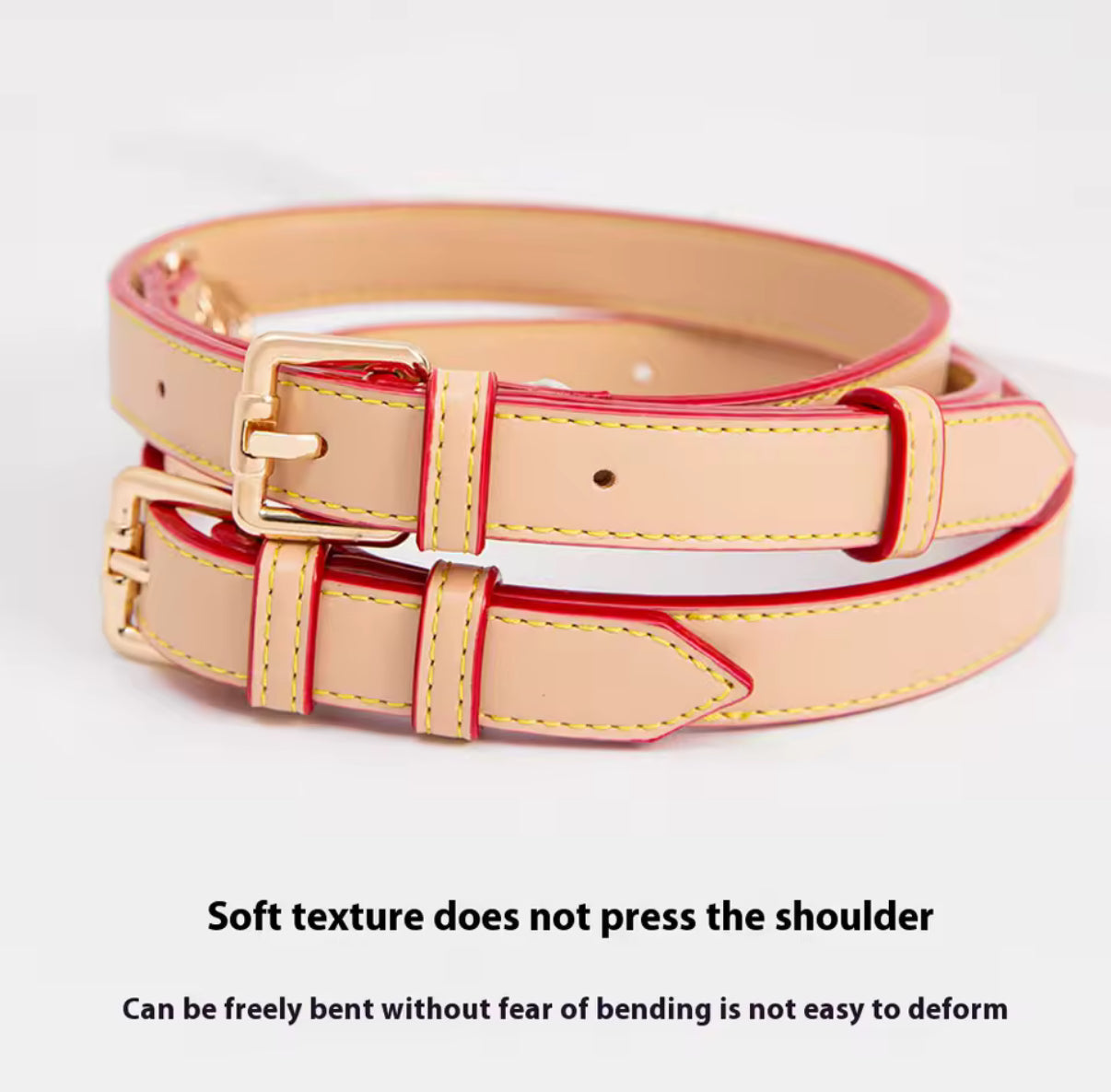 Adjustable PU leather cross body strap