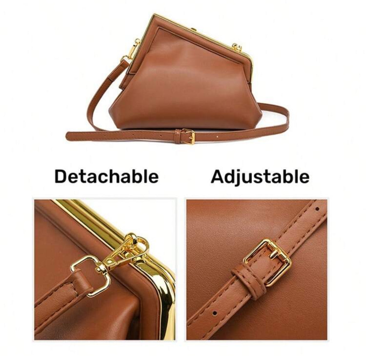 Letter F Clutch / crossbody bag