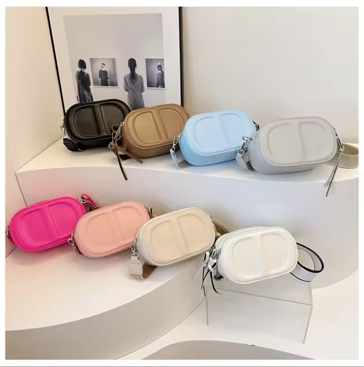 CD letter shapes cross body