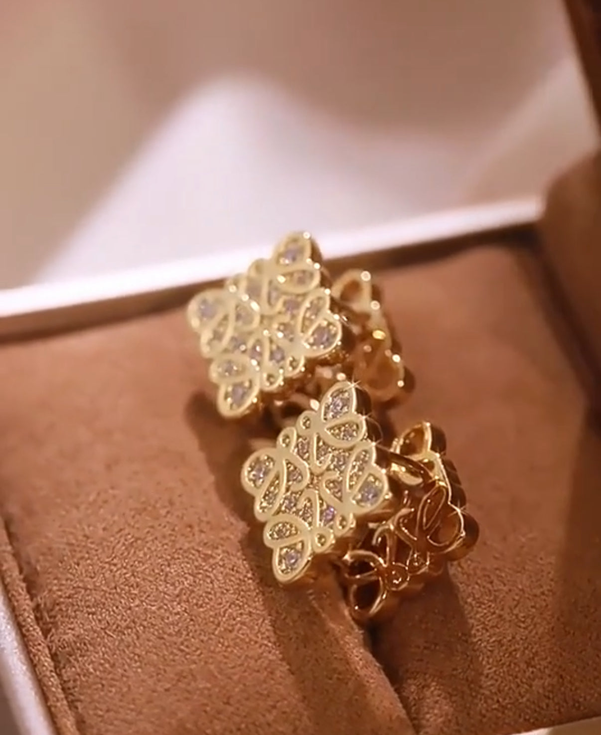 Square L charm necklace