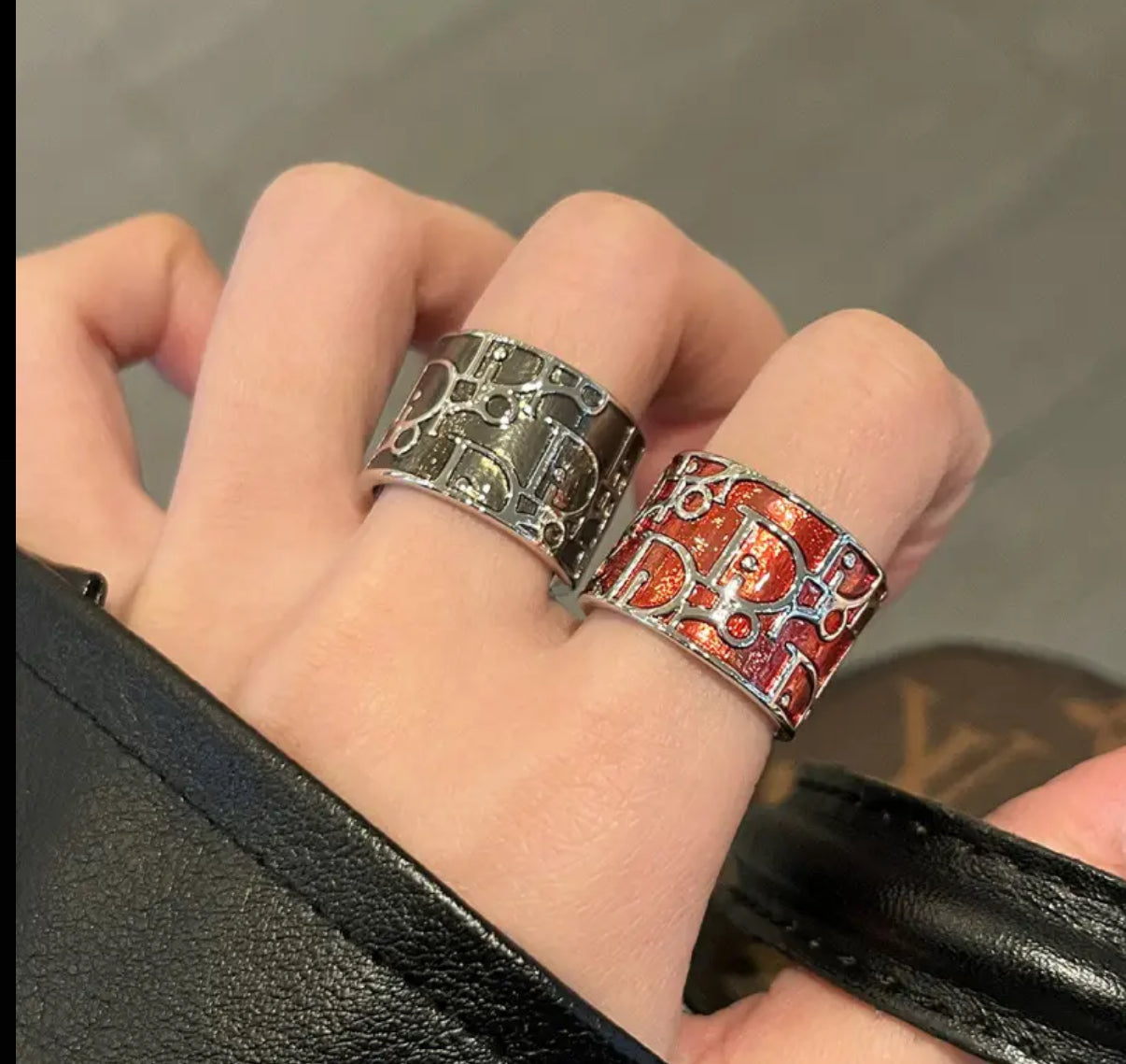 Beautiful inspired rings with logos and adjustable bands (large variety)