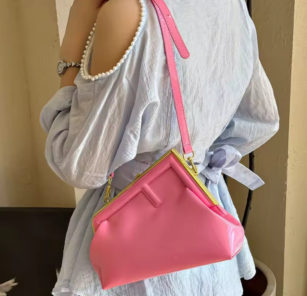 Letter F Clutch / crossbody bag