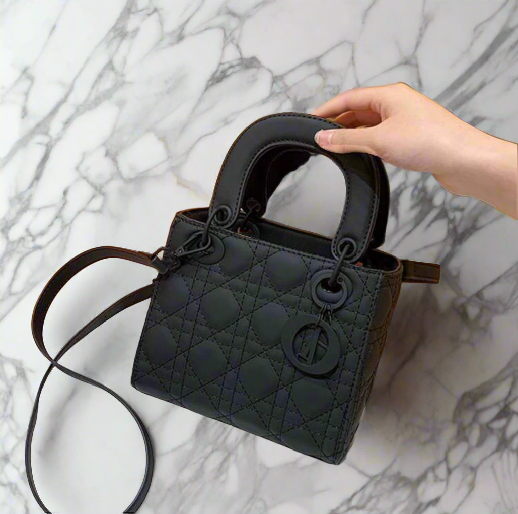 Structured square tote  “DIANA” bag