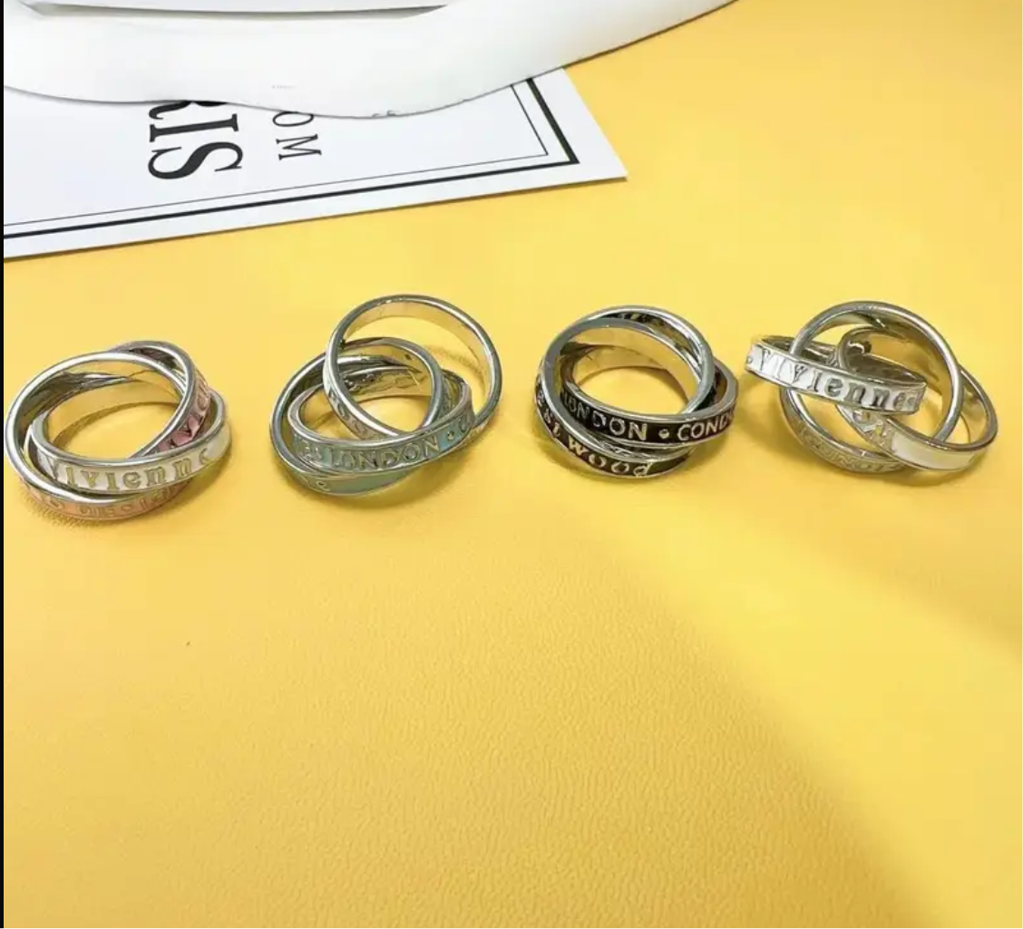 Stylish luxury brand rings