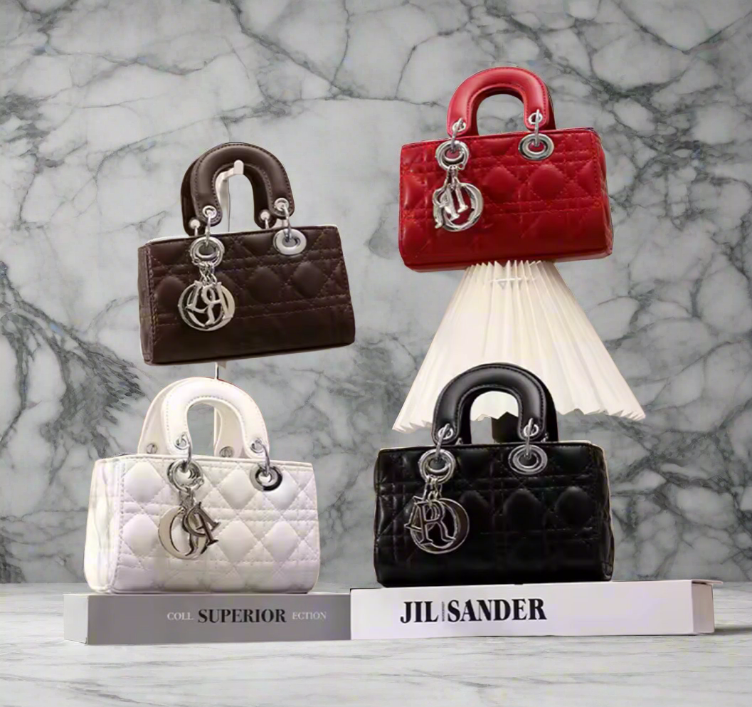 Structured rectangular tote handbags