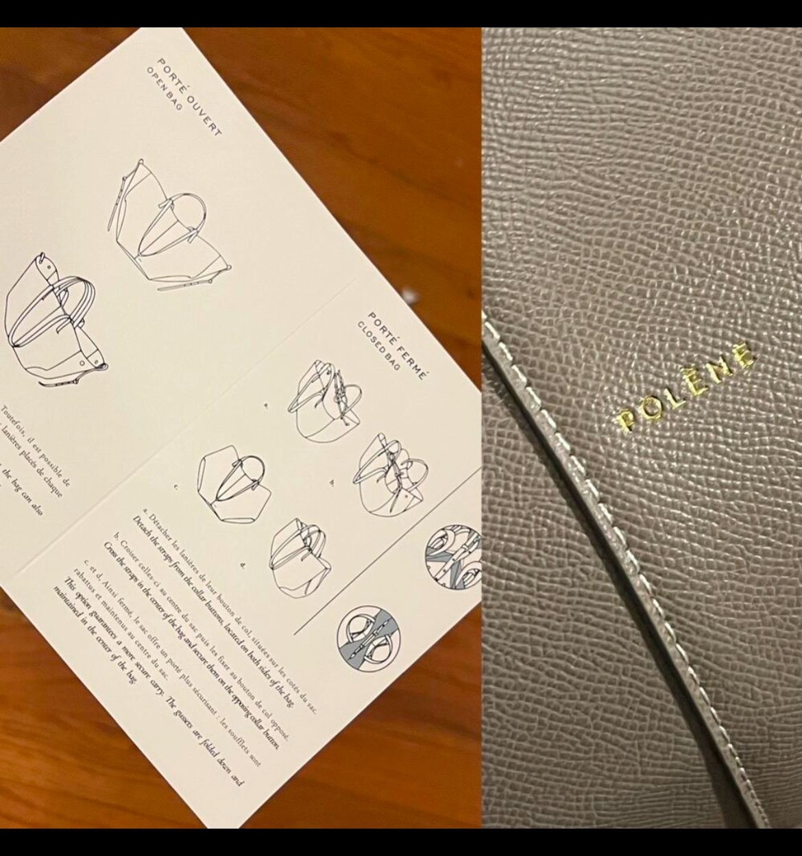 French structured leather bags (many options)