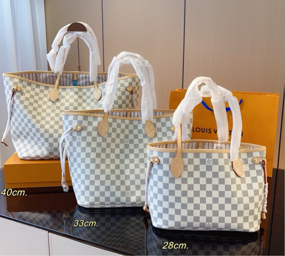 Classic NF tote bags, with matching zippered pouch