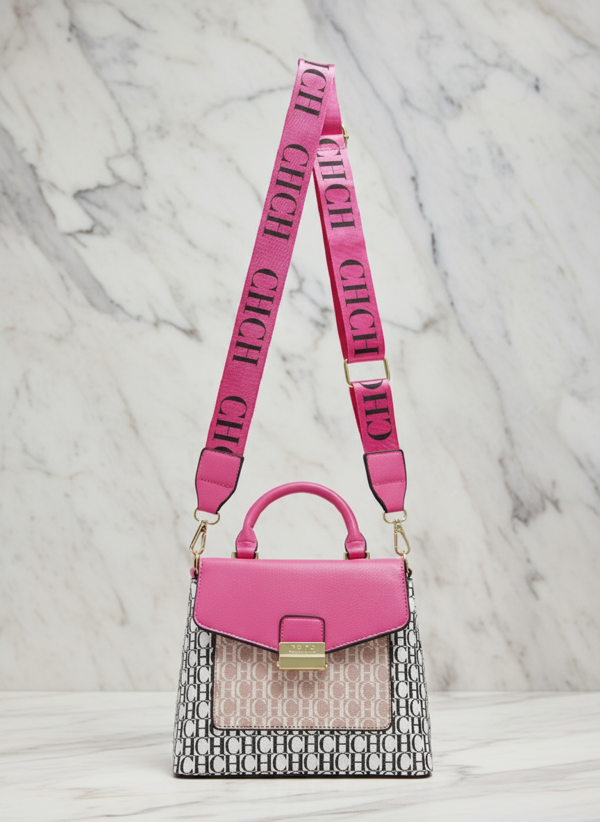 Leather colorful CHCH print Crossbody bags