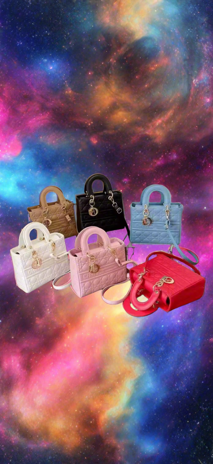 Structured square tote  “DIANA” bag