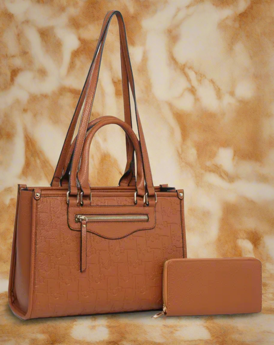 Vegan leather printed totes & wallets