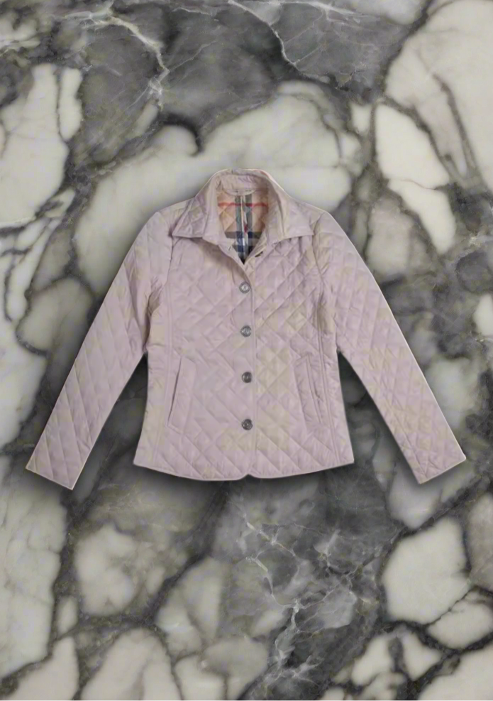 NEW!!!    Light weight black quilted jacket with beige plaid Lining (on sale!)