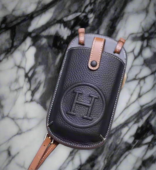 High quality soft grain leather crossbody phone case bags!