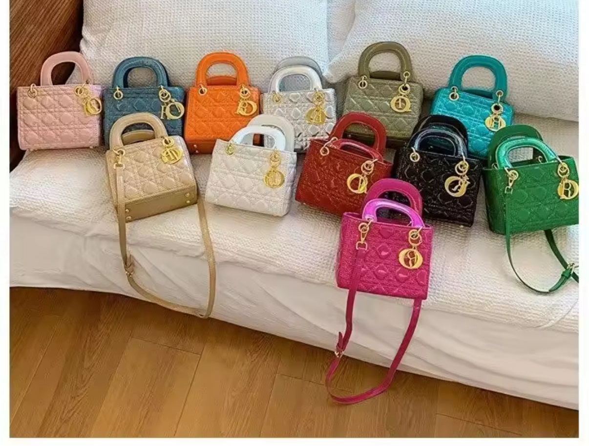 Structured square tote  “DIANA” bag