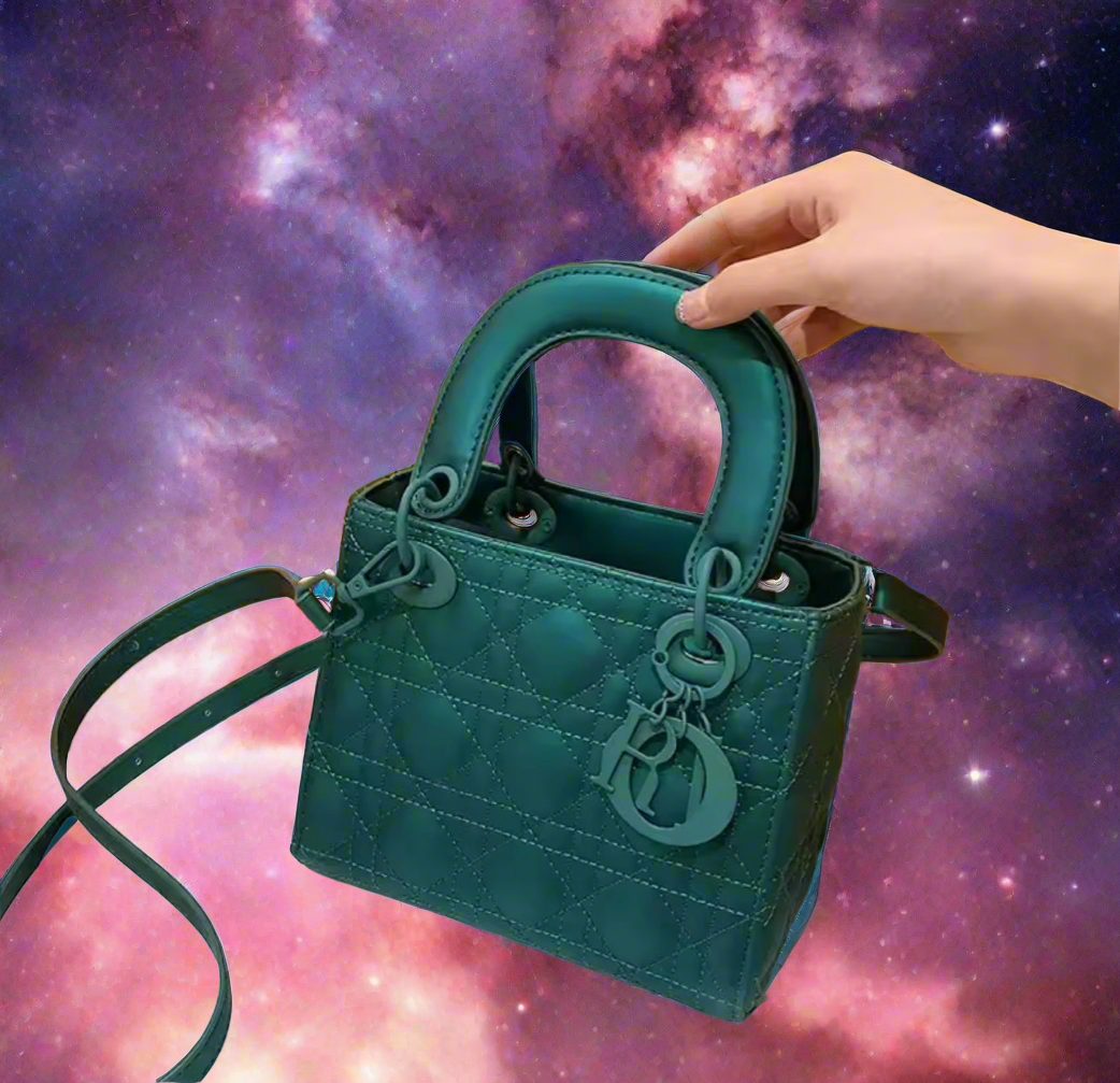 Structured square tote  “DIANA” bag