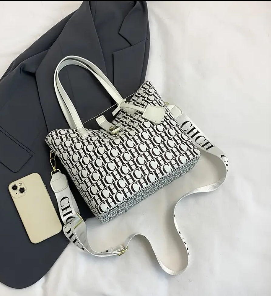 CHCH TOTE BAG W/ smaller pouch bag
