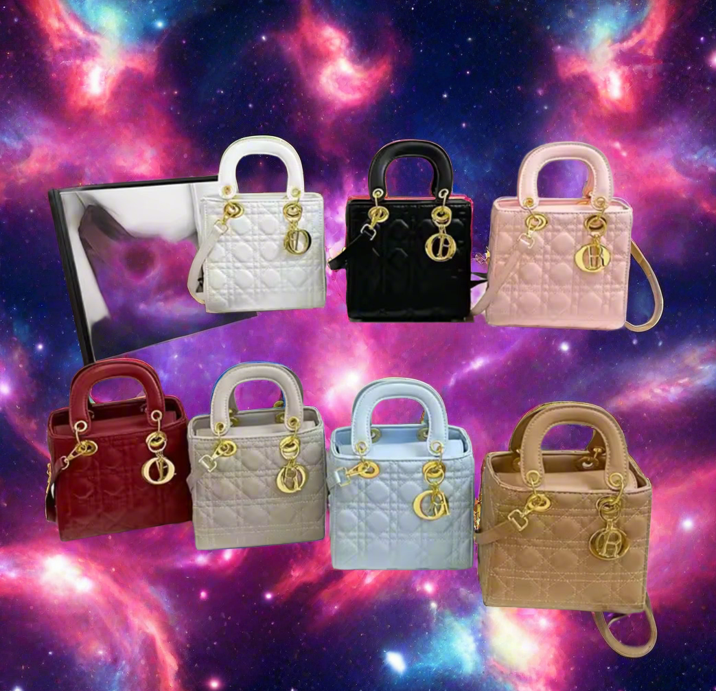 Structured square tote  “DIANA” bag