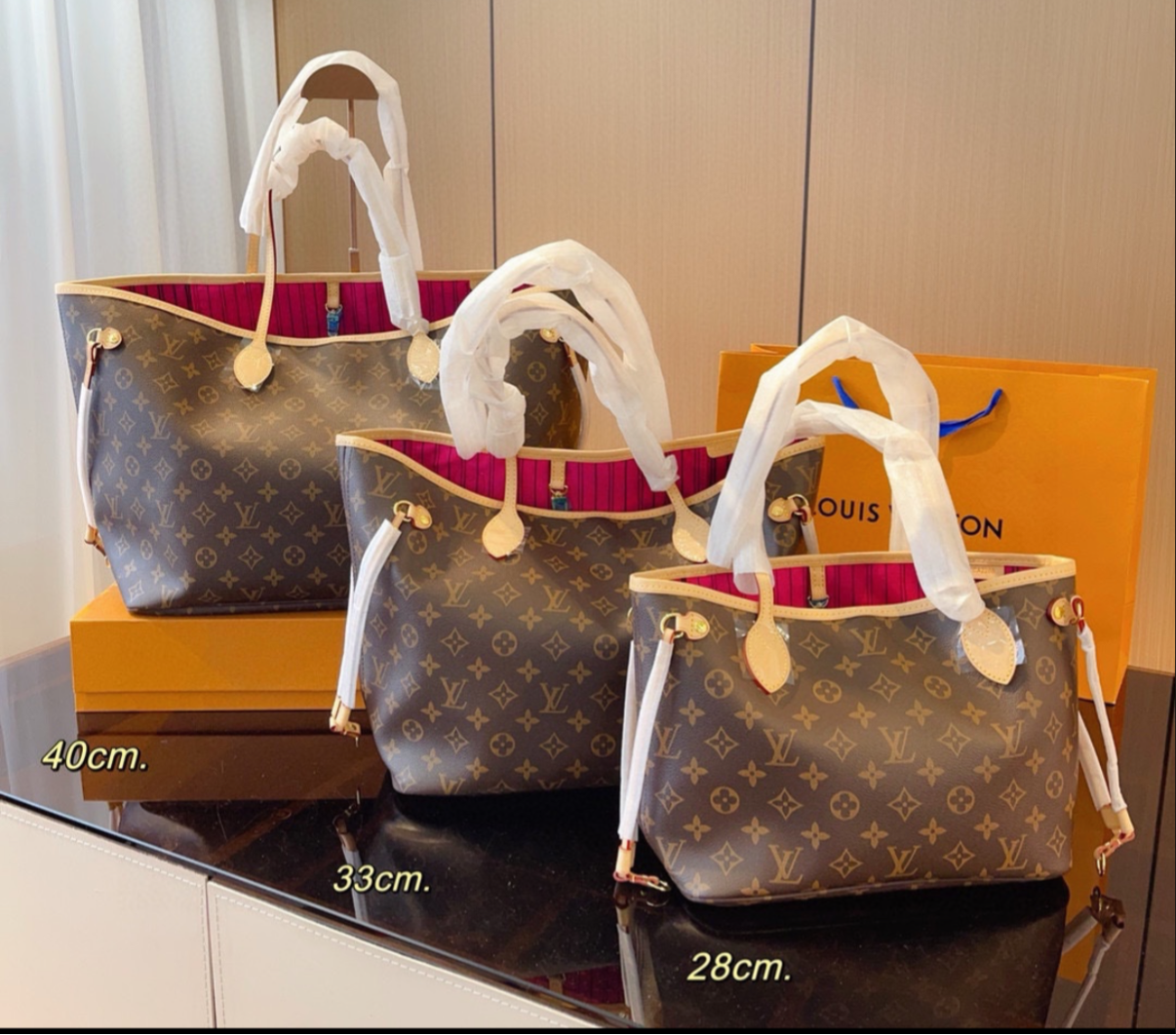 Classic NF tote bags, with matching zippered pouch