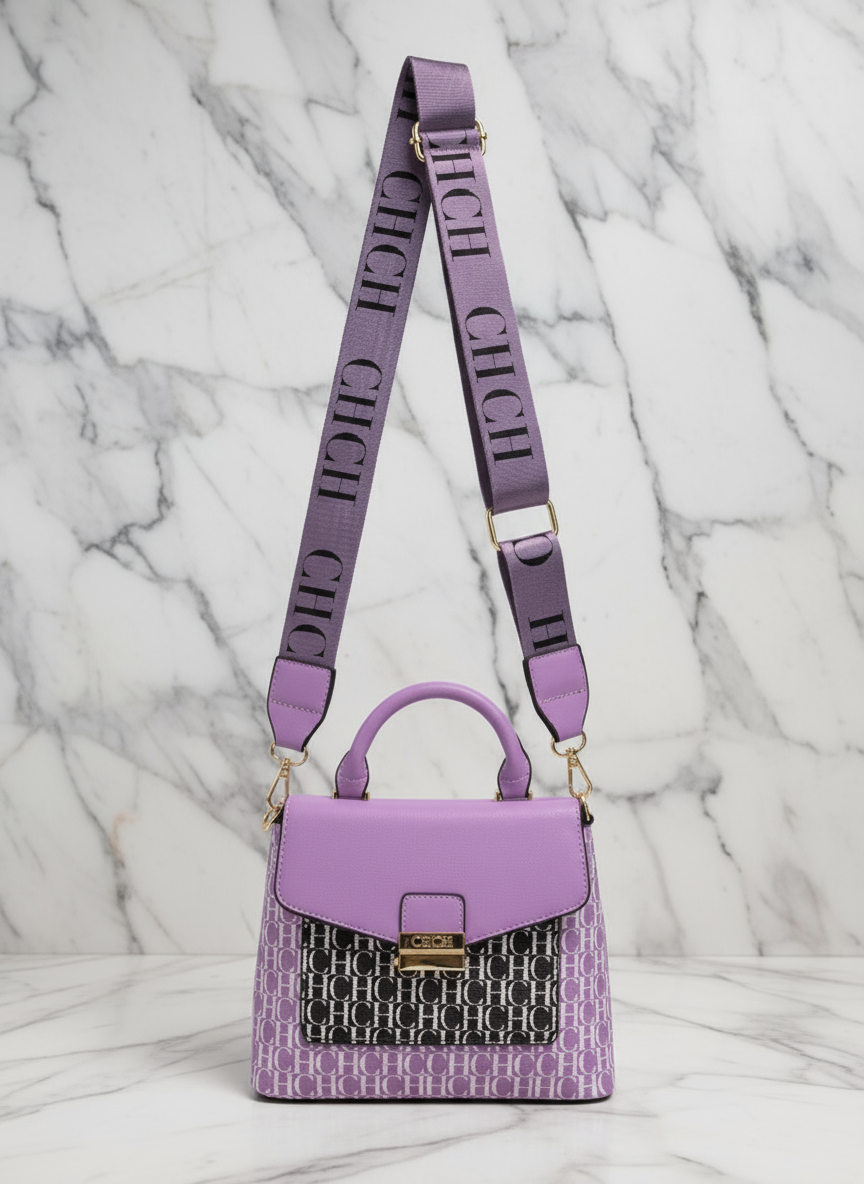 Leather colorful CHCH print Crossbody bags