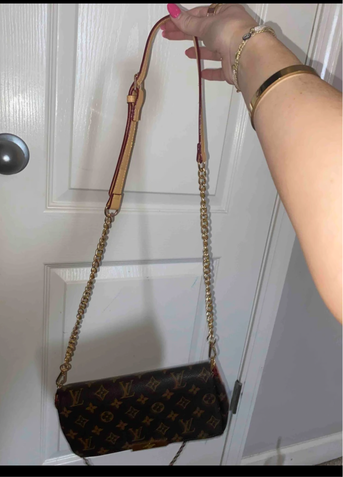 Adjustable long Leather purse straps