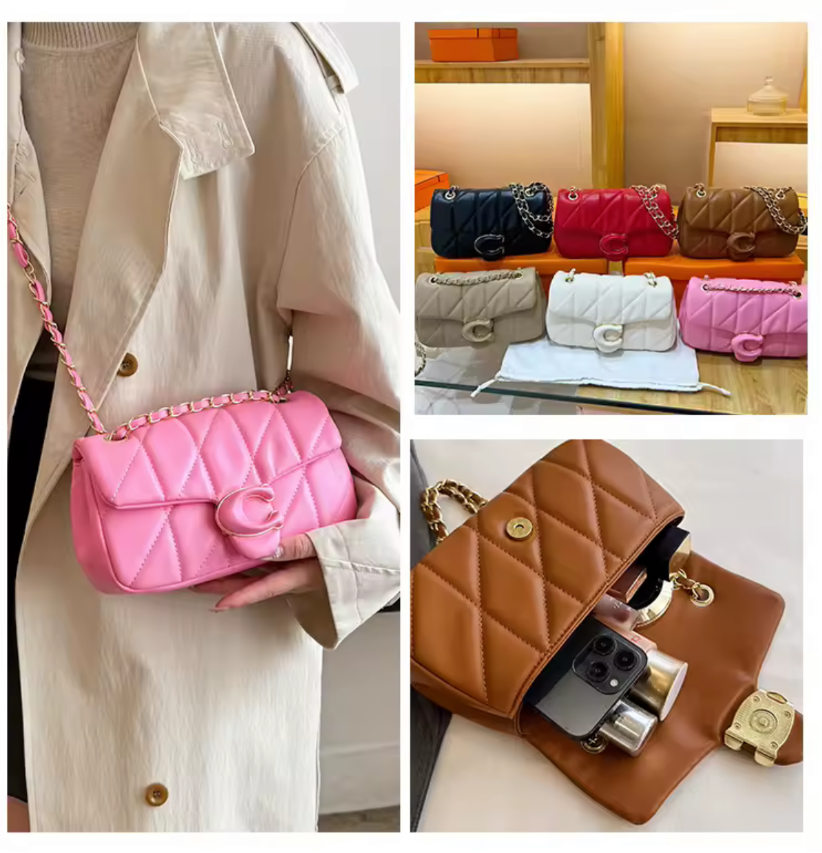 New quilted crossbody bag