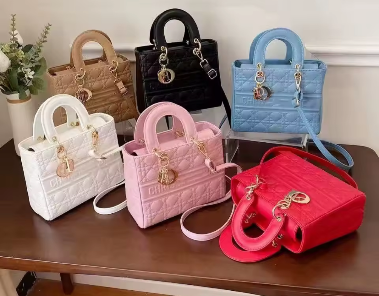 Structured square tote  “DIANA” bag