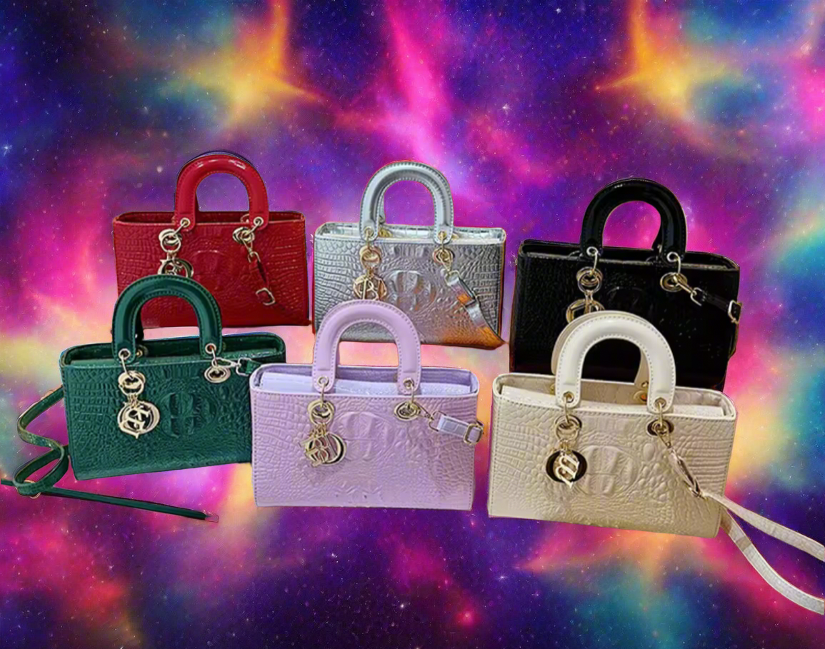 Structured rectangular tote handbags