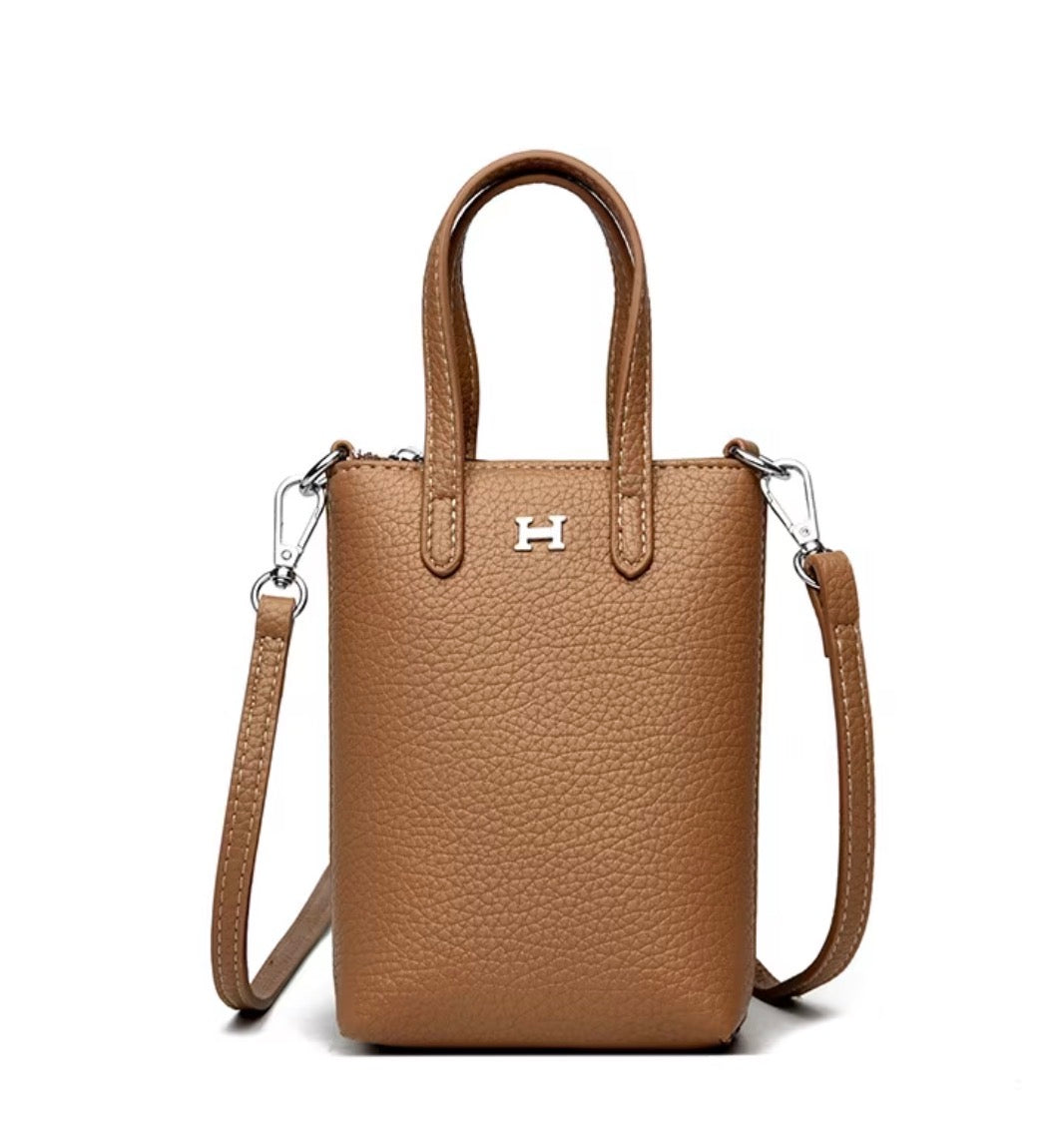 Small leather crossbody bag