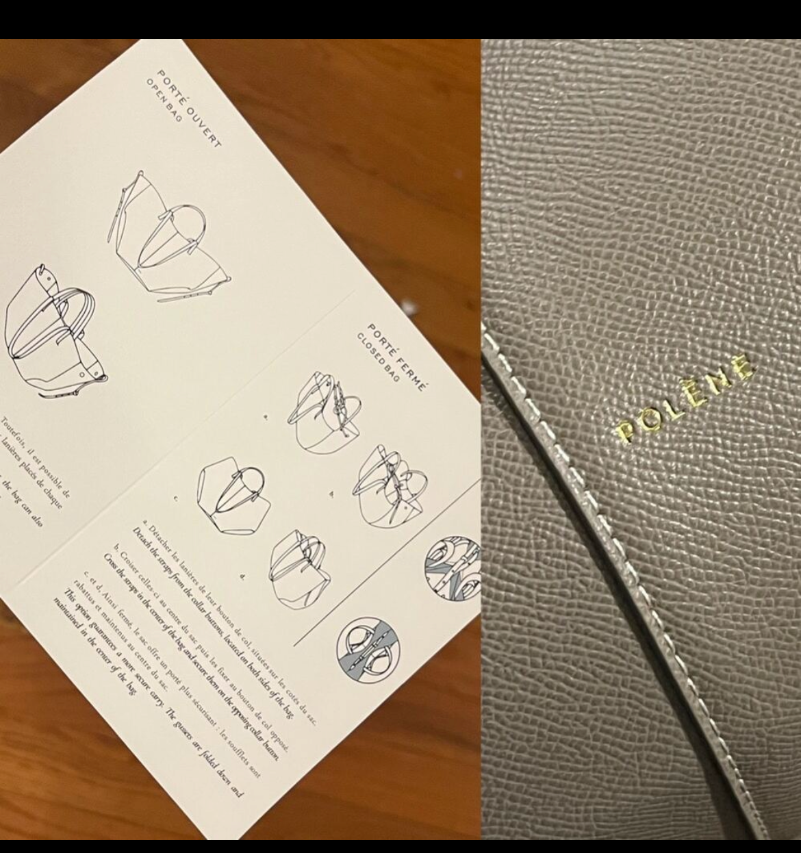 French structured leather bags (many options)