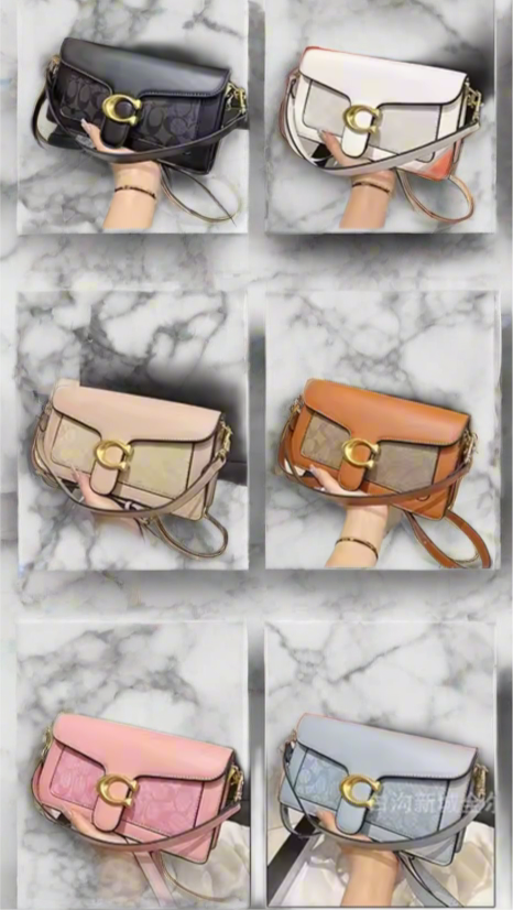 Classic leather underarm logo purse