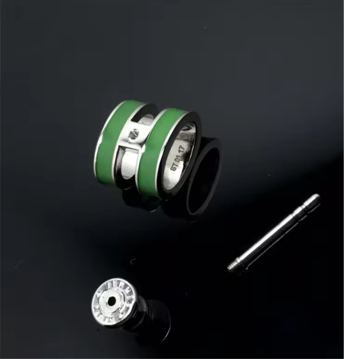 High quality bubble letter H Earrings