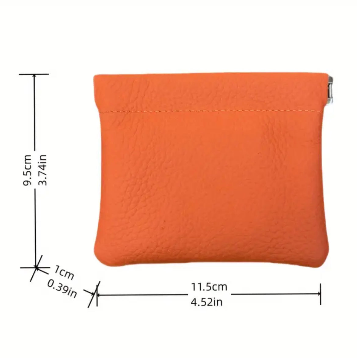 Soft leather coin pouches
