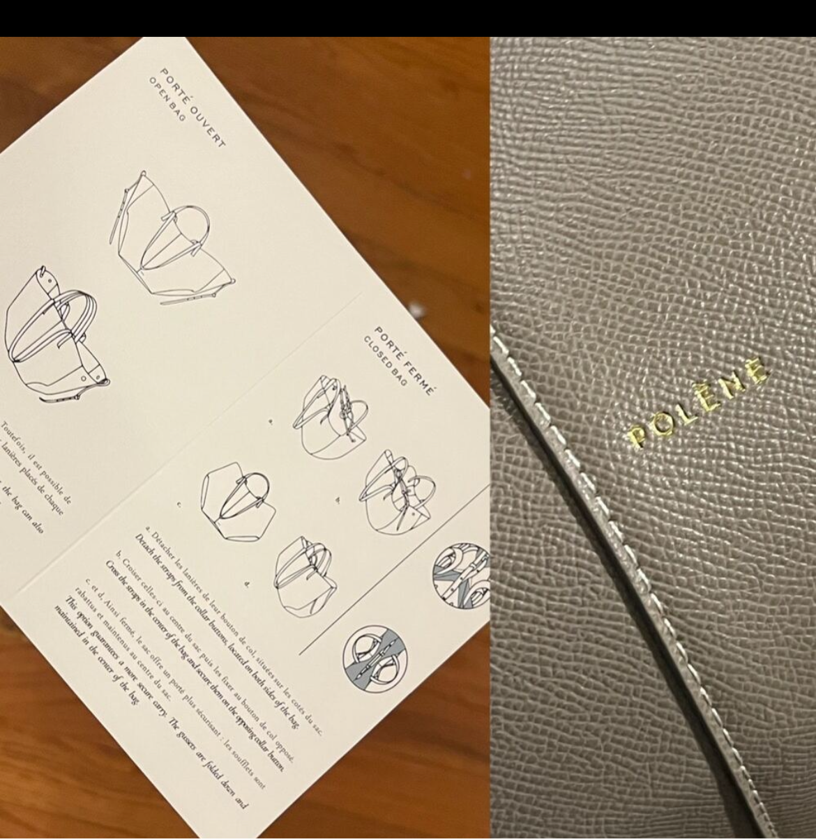 French structured leather bags (many options)