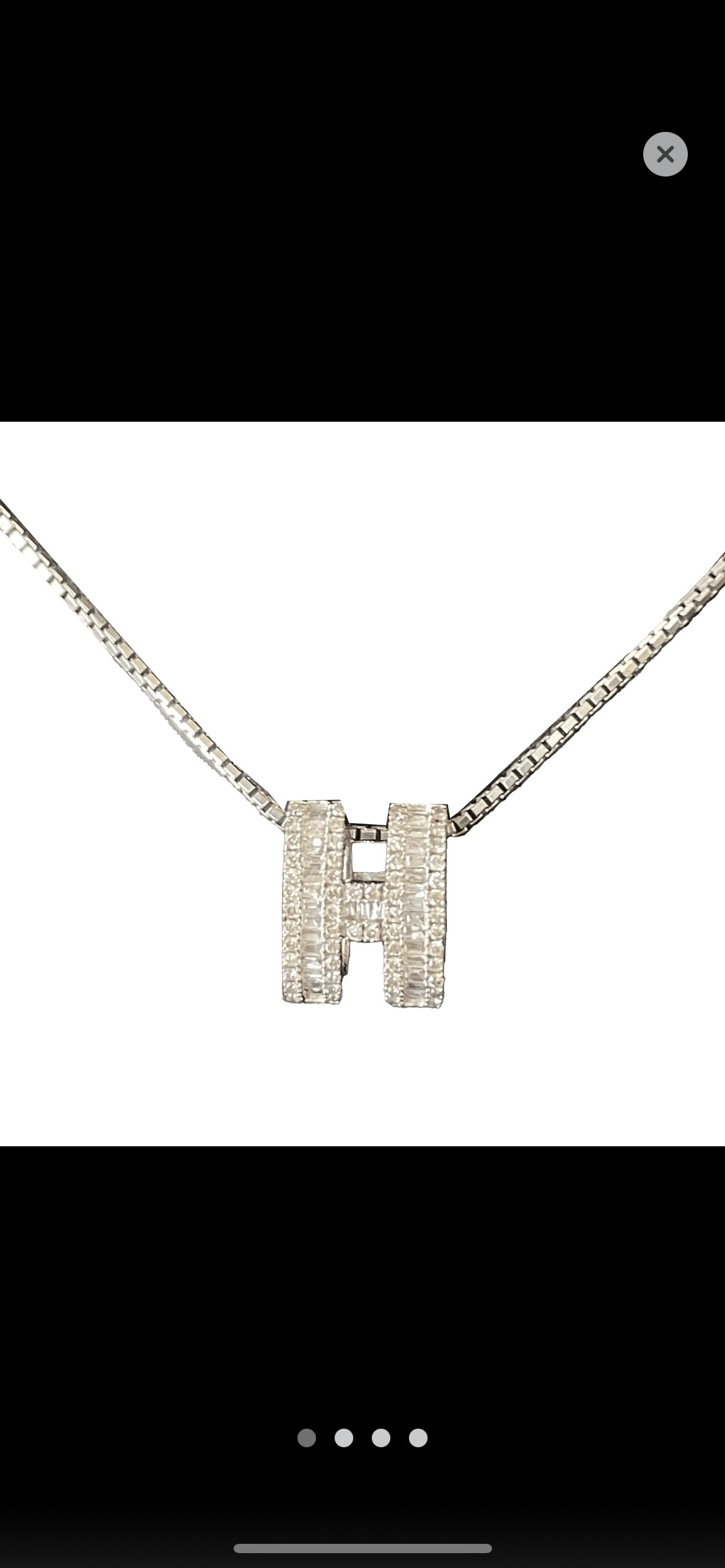 Bubble H chain necklaces