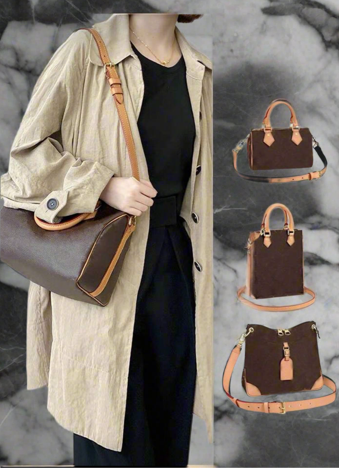 Adjustable long Leather purse straps