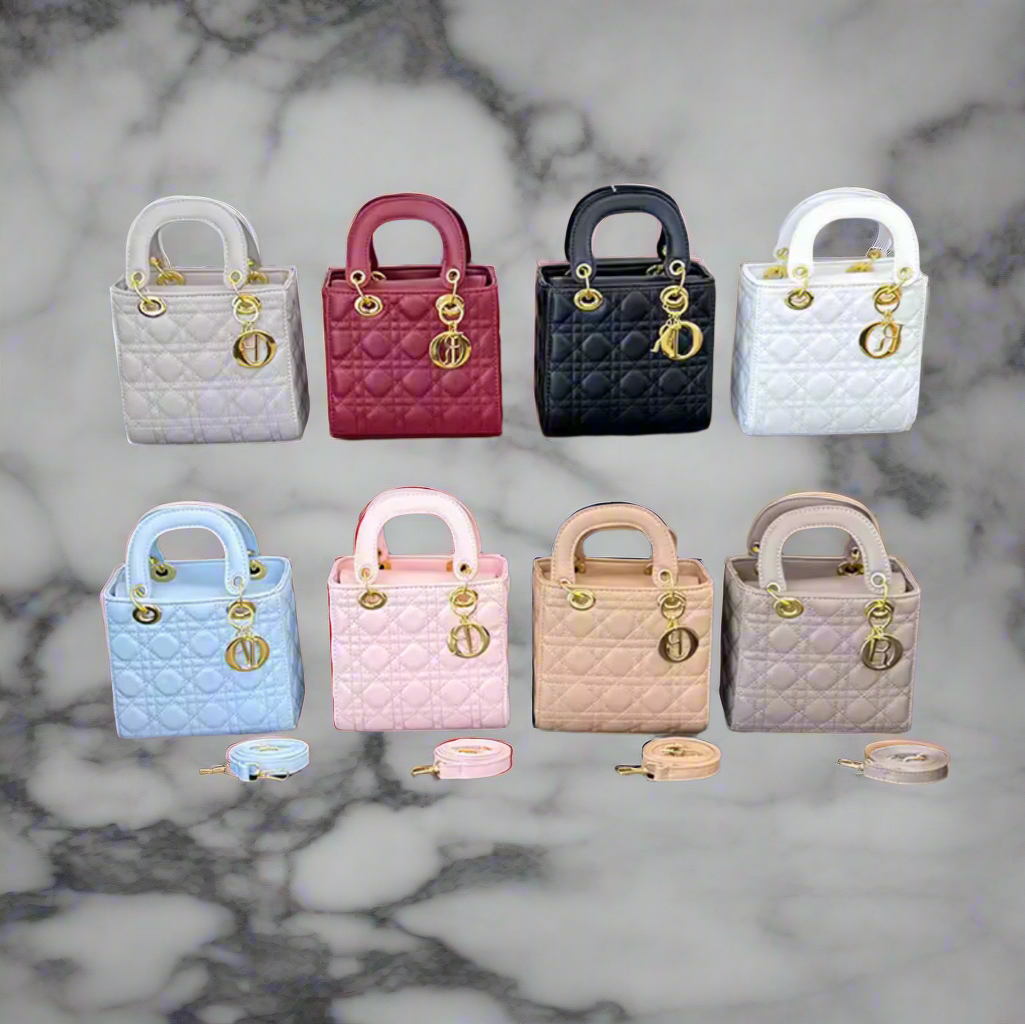 Structured square tote  “DIANA” bag