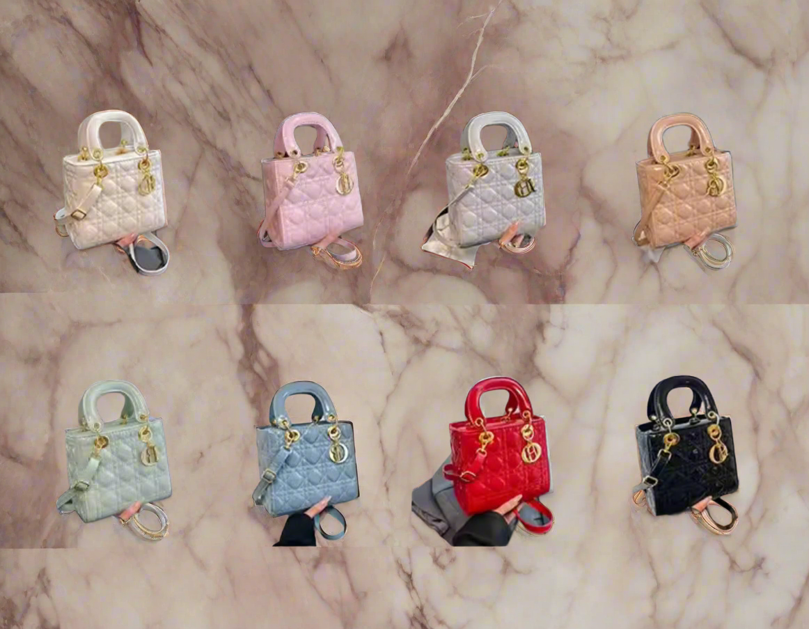 Structured square tote  “DIANA” bag