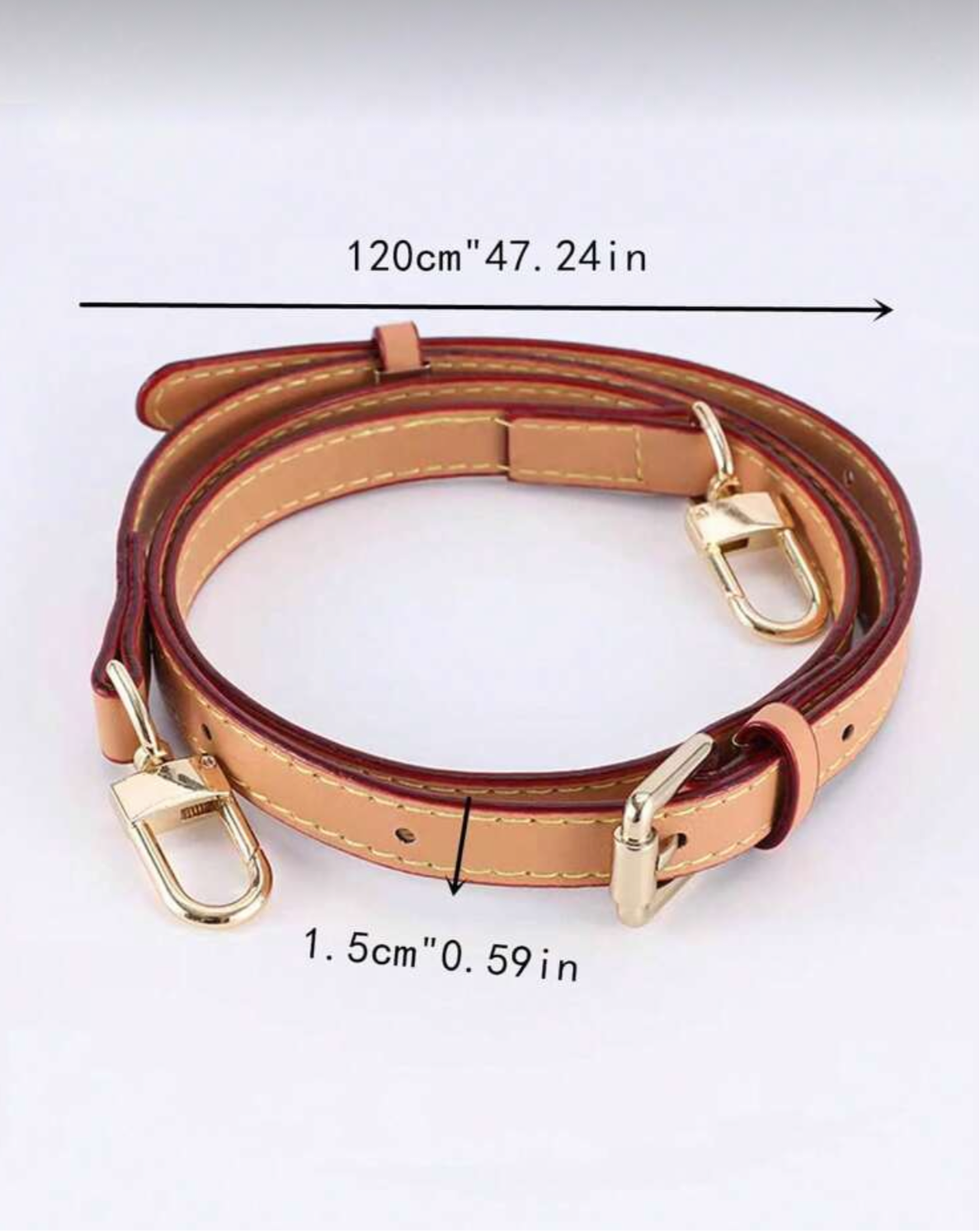 Adjustable long Leather purse straps