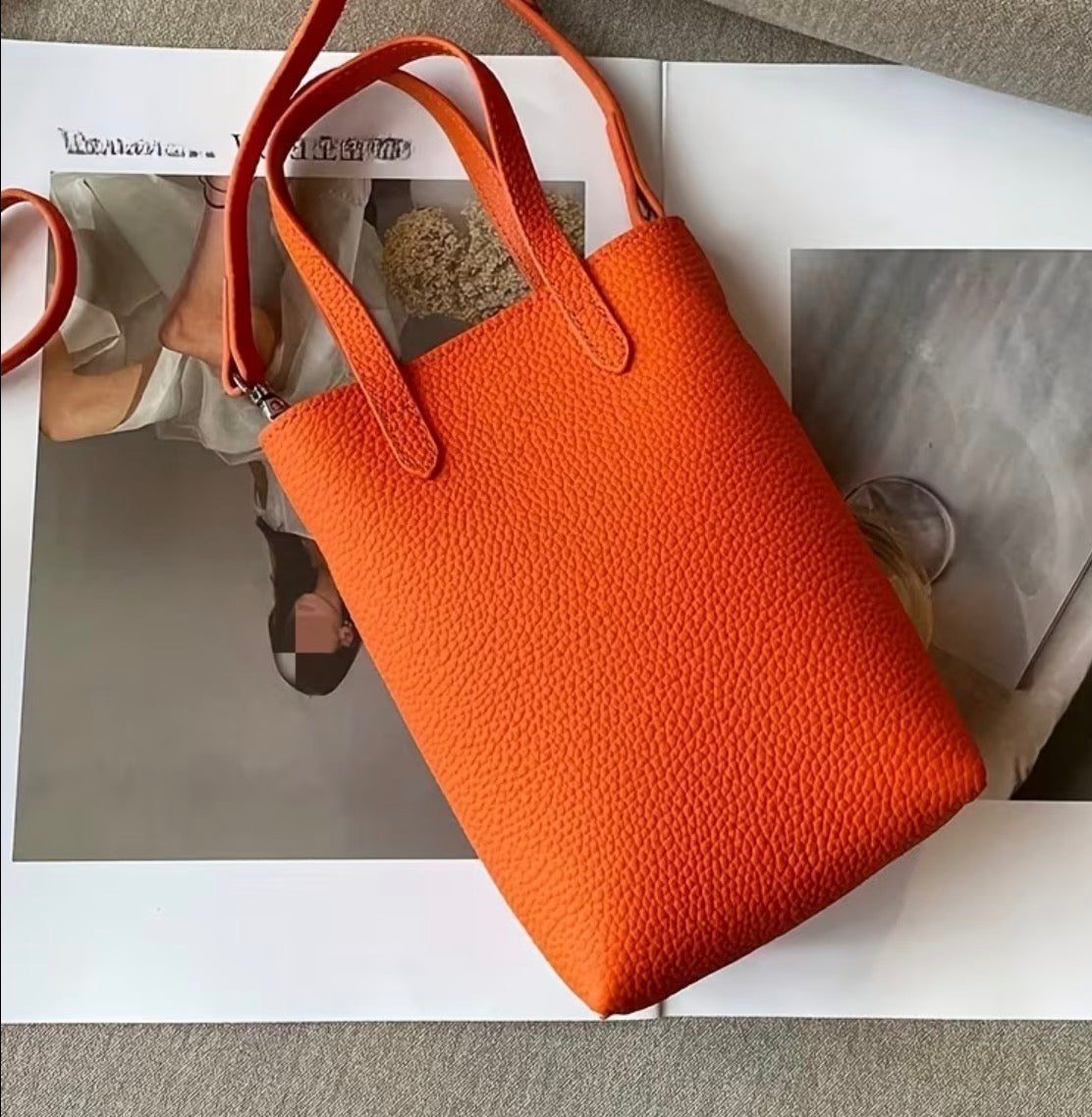Small leather crossbody bag