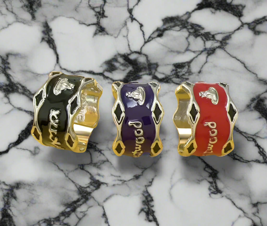 Stylish luxury brand rings (various)